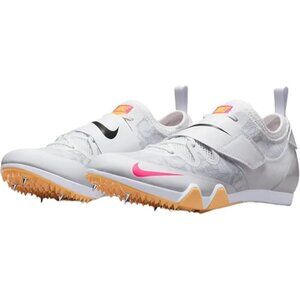 Nike Mens Pole Vault Elite Track Field  Jumping Spikes AA1204-101 White Size 13